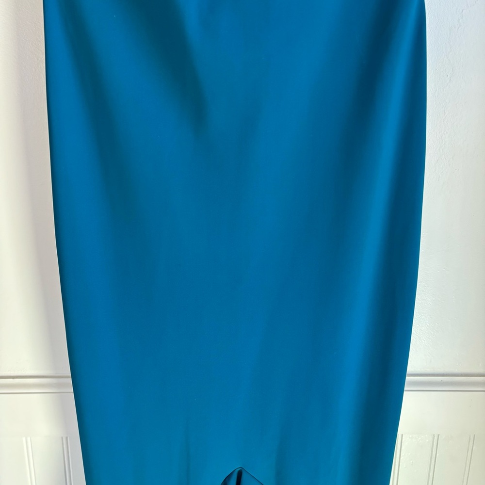 Chiara Boni La Petite Robe Dress Fit and Flare Teal Size 8/44 - Picture 14 of 16